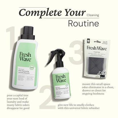 Fresh Wave Original Scent Odor Removing Spray, 8 fl. oz. | Pack of 2 | Odor Absorber for Home, Furniture, Fabrics & Trash | Safer Odor Relief - size: 1 Count (Pack of 2)