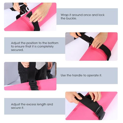 Multifunctional Floating Mat Straps with Quick Release Buckles, Suitable for Baby Pads, Yoga, and Water Activities, Reusable Fastening Strap with Pull Handle Design - 3pack