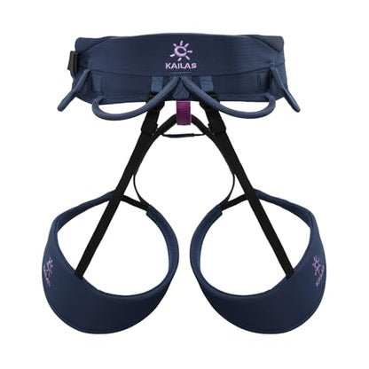KAILAS Airo Rock Climbing Harness Men Roofing Harnesses Rescue Mountaineering Safety Belt Women Comfortable Lightweight - color: Navy Blue, size: Medium