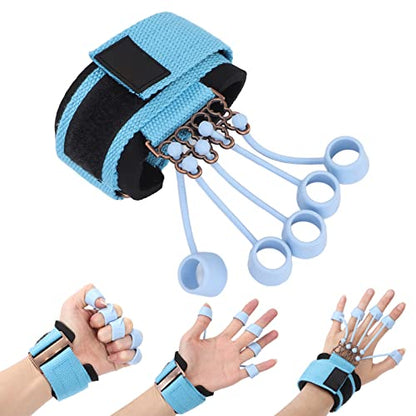 Generic Finger Strengthener, Silicone Finger Exerciser, Adjustable Wrist Strap Strengthener with 6 Resistance Levels, Ideal for Flexion Extension Training & Rock Climbing - size: 40lb