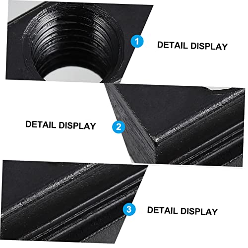 Mobestech 10pcs T-Type Sliding Nut Block M8 Steel Nuts for Furniture Cabinetry and Rock Climbing Holds