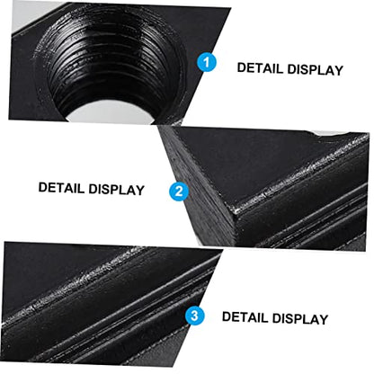 Mobestech 10pcs T-Type Sliding Nut Block M8 Steel Nuts for Furniture Cabinetry and Rock Climbing Holds