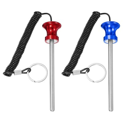 Weight Stack Pin, Weight Gym Pin Strength Training Equipment Replacement with Pull Rope for Commercial Home - color: Blue/Red, size: 0.3 x 4.7 Inch