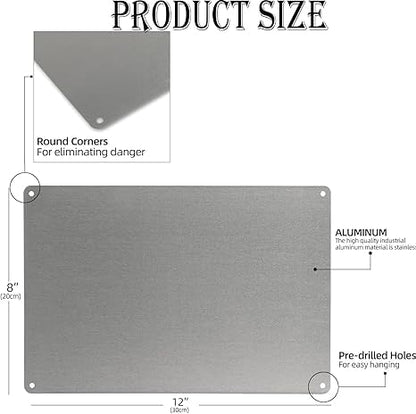Metal Tin Sign, No Random Climbing On Racks Or Industrial Gear Plaque,12×8 Inch,Wall Decor for Warehouse,Yard,Bar