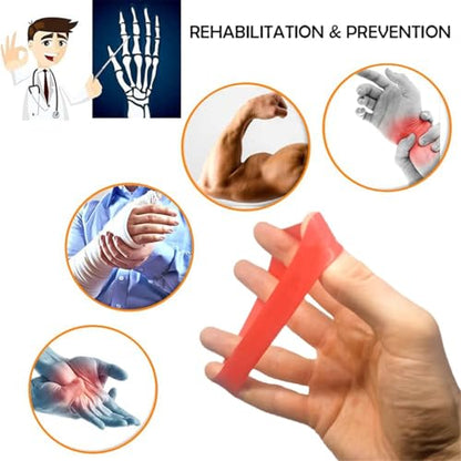 Finger Exerciser Hand Resistance Bands, 5 Level Hand Finger Grip Strengthener, Fingers Extension Stretcher Band Kit, Forearm Trainer Finger Resistance Bands for Extensor, Rehab, Grip Strength, Relief