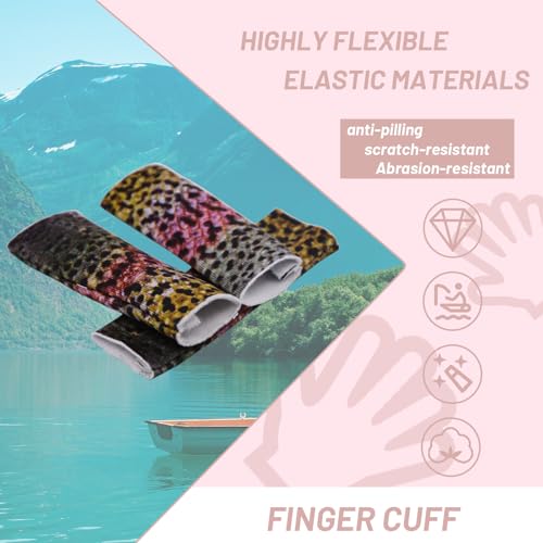 Fishing Finger Protector 3Pcs - color: colorful fish skin pattern
