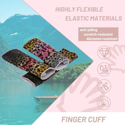 Fishing Finger Protector 3Pcs - color: colorful fish skin pattern