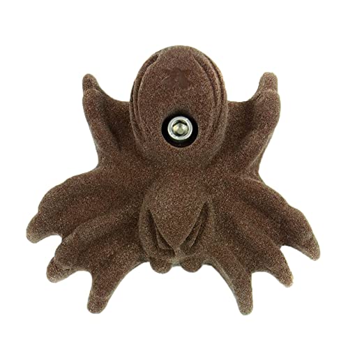 Atomik Rock Climbing Holds Bolt-On Spider in Brown