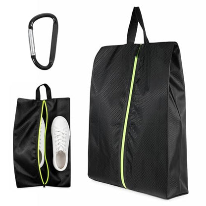Cleat Bags for Sports Smell Proof, Travel Shoe Bag for Storage | Odor-Resistant Portable Shoes Organizer with Reinforced Handle, Carabiner