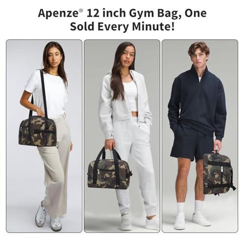 Apenze Small Gym Bag Carry On Bag - 12 in Mini Duffle Bag Lightweight for Overnight Travel(Camouflage) - color: Camouflage, size: 12inch