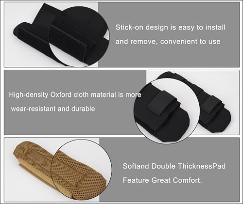 2 Shoulder Strap Pads,Backpack Shoulder Pads,Shoulder Strap Pads for Optimal Weight Distribution,Suitable for Weighted Vests,Backpacks,Computer Bags,Harnesses - color: khaki