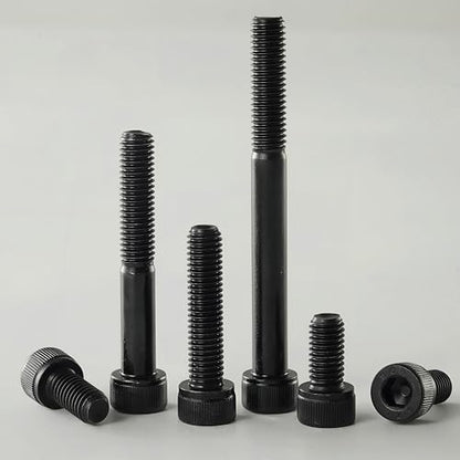M8-1.25 x 65mm Socket Head Cap Screws, M8 Bolts, 12.9 Grade Alloy Steel, Allen Socket Drive, Black Oxide Finish, Half Thread, Quantity 10 - size: M8 x 65mm(10PCS)