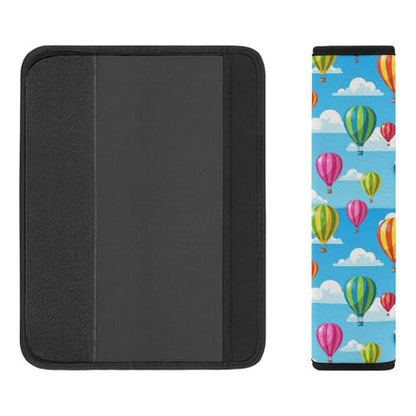 2 Pack Cartoon Hot Air Balloon Cloud Print Car Seat Belt Pad Universal Soft and Comfortable Harness Pads Strap for Adult Use, Most Cars, Easy Install (No Tool) - color: Pattern 922