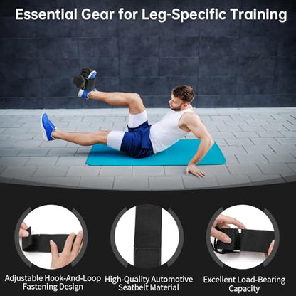 2Pcs Dumbbell Foot Attachment,Foot Weight Strap For Exercise,Adjustable Ankle Straps Leg Lifting Weight Holder For Gym Workouts Strength Training