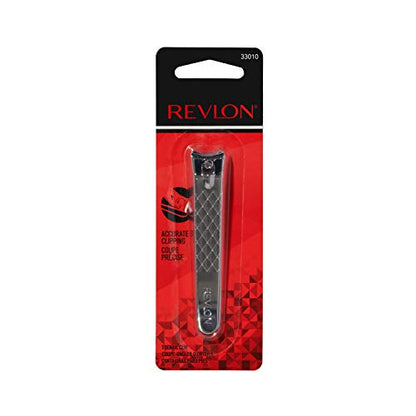 Revlon Toenail Clipper With File, Nail Care Tool With a Curved Blade for an Accurate Trimming and Grooming, Easy to Use, 1 count - size: 1 Count (Pack of 1)