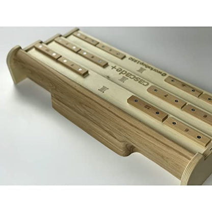 Cascade + Minimal Edge Wood Hangboard | Climbing Training Board with Micro Crimp | Equipment for Fingers and Grip Strength