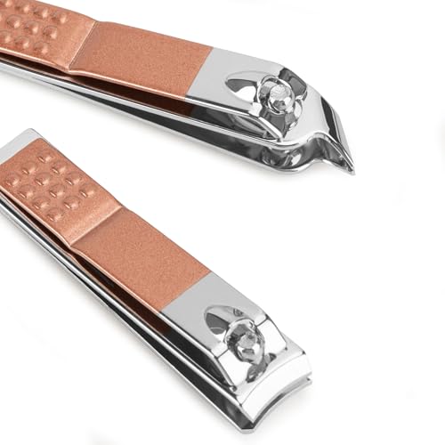 Manicure Set Personal Care Nail Clipper Kit Professional Manicure Pedicure Set Mens Accessories Personal Care Nail Grooming Present for Men Husband Boyfriend Parent, Rose Gold - color: Rose Gold