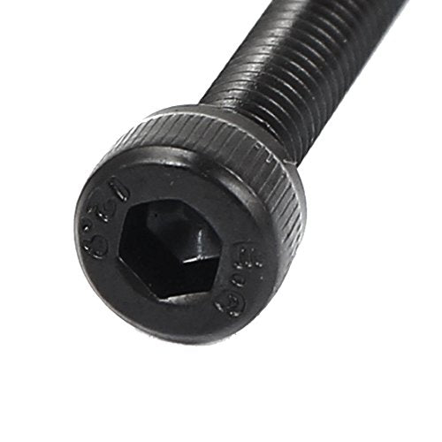 uxcell M5x70mm 12.9 Alloy Steel Hex Socket Screws Partially Threaded Bolt Black 10Pcs - size: M5x70mm