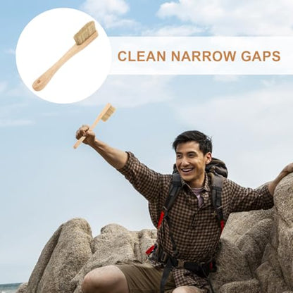 Rock Climbing Brush with Soft Boar Bristles Ergonomic Handle Lightweight Portable for Indoor Outdoor Bouldering