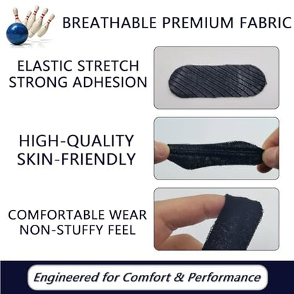 Thumb Tape – 3inch x1inch Finger Tape for Bowlers,Bowling Thumb Tape, Breathable Protective Thumb Tape,Bowling Accessories for Men & Women - color: Black