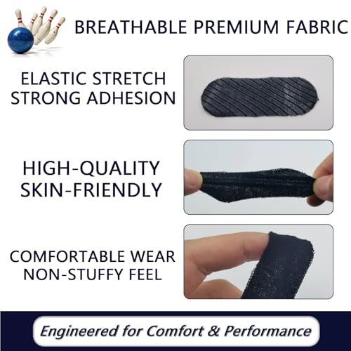 Thumb Tape – 3inch x1inch Finger Tape for Bowlers,Bowling Thumb Tape, Breathable Protective Thumb Tape,Bowling Accessories for Men & Women - color: Red