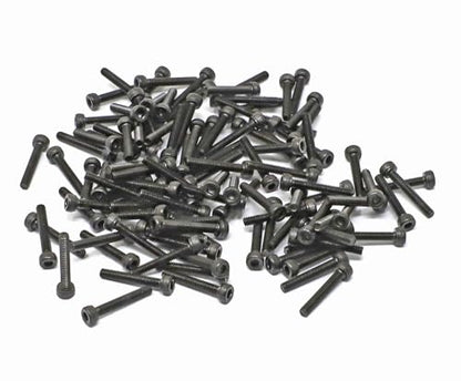 iexcell 100 Pcs M2.5 x 16mm Thread Pitch 0.45 mm Alloy Steel 12.9 Grade Hex Socket Head Cap Screws Bolts Kit, Black Oxide Finish - size: M2.5 x 16mm