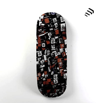 NOAHWOOD Wooden Fingerboard Complete (Noah Team 9.5S Short Nose Short Tail) Hand Mould Made(+34mm Prince Silvery Trucks)(+NW Handmade PRO Logo Wheels ii)(Wishing Locks) - color: Wishing Locks
