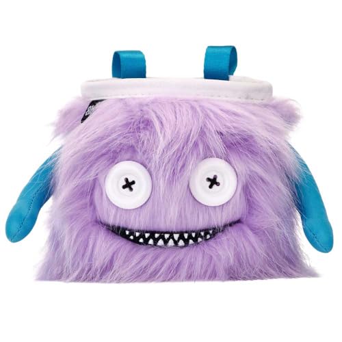 8BPLUS Chalk Bag for Rock Climbing and Bouldering, Chalk Pouch incl Belt & Biner – Cute Funny Character Design, Wide Opening, Gear with Personality, Gift for Climbers - style: LILLY