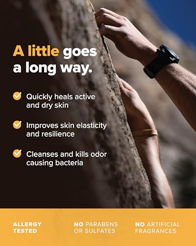 Friction Labs Athletic Hands - Daily Restorative Hand Cream for Active & Dry Skin - Derm Tested Non-Greasy Shea Butter Improves Elasticity & Resilience - Hand Salve for Athletes - Eucalyptus Scent