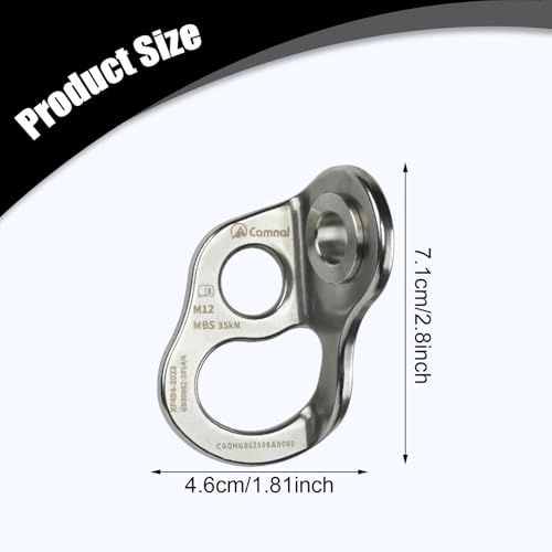 kowaku Climbing Bolt Hanger Rock Climbing Anchor Parts Stainless Steel Holds Fixed Points Wall Mountaineering Hardware with Secure Rotating Feature Suitable