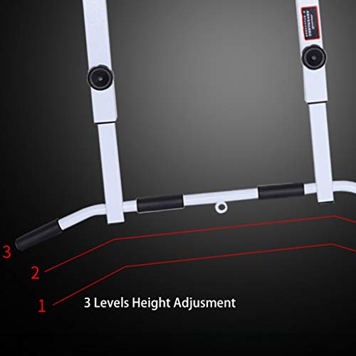 Ceiling Mounted Pull Up Bar Multi-Grip Upper Body Workout Bar Joist Mounted, Strength Training Fitness Equipment Chin-Up Frame Exercise Workout Equipment Supports 600lbs - color: Black