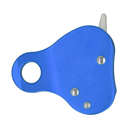 Bnineteenteam Climbing Rope Grab Aluminum Alloy Self Locking Stopper for Outdoor Mountaineering and Rock Climbing, 1 Pack - color: Blue