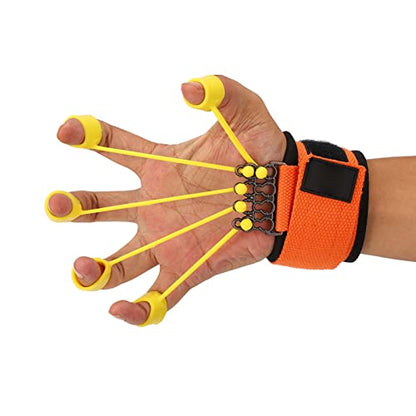 ZJchao Finger Extension Trainer, Silicone Band with Hook and Loop Fastener for Hand Rehabilitation, Wrist and Finger Exercise, Grip Strength Training