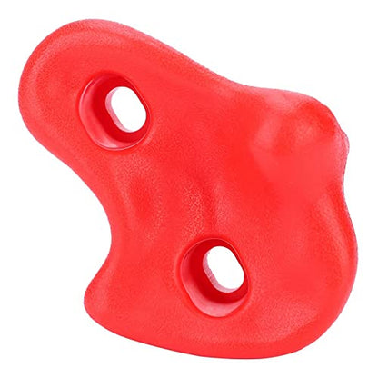 Rock Climbing Holds Adult Rock Climbing 10PCS Textured Stones for Kids Plastic Wall Holds with Bolts Fun IndoorOutdoor S Activity Kit (Red) - color: Red