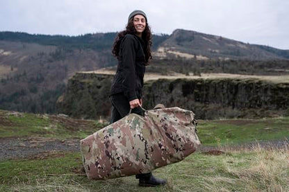 Stansport Deluxe Duffel Bag with Shoulder Strap - color: Camo, size: 42" X 12" X 12"