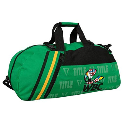 TITLE Boxing WBC Sport Backpack - Gym, Duffle, Equipment Bag - Green