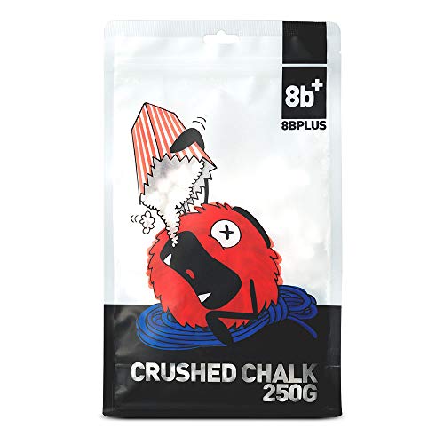 8BPLUS Chalk for Climbing, Bouldering - Premium Quality - No Fillers or Drying Agents - style: 250G Crushed