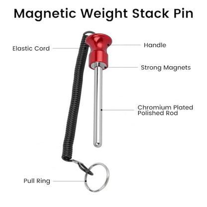 Weight Stack Pin - color: Red