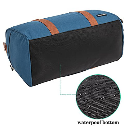 Sports Gym Bag with Shoe Compartment&Wet Pocket,Travel Duffel bag,Weekend Bag,Workout Bag Suitable for Men and Women - color: blue