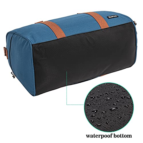 Sports Gym Bag with Shoe Compartment&Wet Pocket,Travel Duffel bag,Weekend Bag,Workout Bag Suitable for Men and Women - color: blue