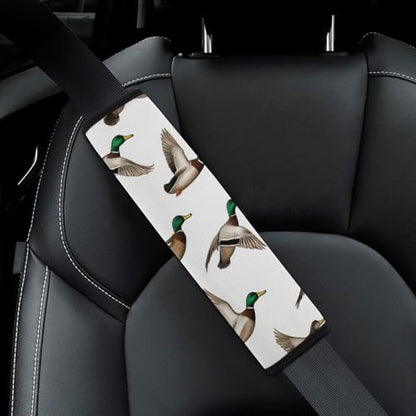 2PCS Cute Mallard Ducks Seat Belt Cover Soft Padded Neck Strap Covers for Kids, All Vehicles, Comfortable Driving - color: Pattern 407