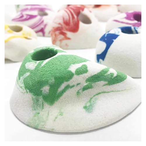 Climbing Kit,Climbing Holds, Rock Wall Climbing Holds,Resin Climbing Hold,Outdoor Playground Pastel Climbing Set,Rock Climbing Wall(Solid Wall Installation) - size: Solid wall installation