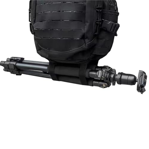 4 Pack Tactical Molle Backpack Straps Attachment Straps can be Used to tie Down tripods, Luggage, Sleeping Pads, Sleeping Bags,and to Secure Tactical Backpacks and Other Gear,Black