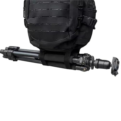 4 Pack Tactical Molle Backpack Straps Attachment Straps can be Used to tie Down tripods, Luggage, Sleeping Pads, Sleeping Bags,and to Secure Tactical Backpacks and Other Gear,Black