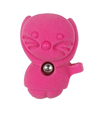 Atomik Rock Climbing Holds Bolt-On Kitty in Fluorescent Pink