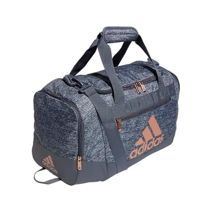adidas Unisex Defender 4.0 Gym Duffel Bag for Men and Women - color: Jersey Onix Grey/Rose Gold/Onix Grey, style: Unisex Defender 4.0 Gym Duffel Bag for Men and Women