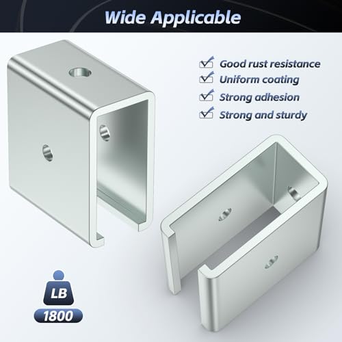 Strut Channel Connector Extend Bracket Connection for use with 1-5/8" Wide and 1-5/8" Height Strut Channel (2) - style: 2 pack Connector Extend Bracket