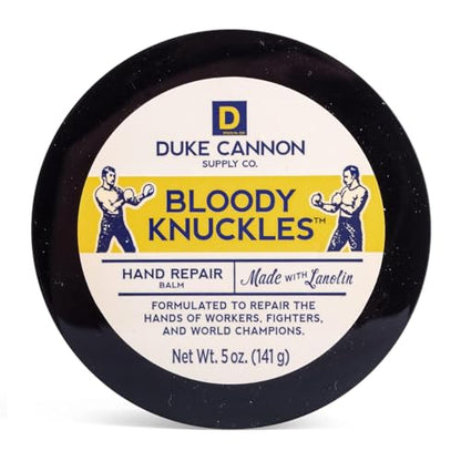 Duke Cannon Bloody Knuckles Hand Repair Balm - Unscented Moisturizer for Hardworking Hands, Repair and Revitalize Dry, Cracked Skin (5 oz. - 1 Pack) - size: 5 Ounce (Pack of 1)