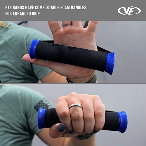 Valor Fitness Resistance Bands - 5lb to 25lbs - Carabiners Attached & 2 Bands per Weight Option with Handles– Sheath Covered - Strength Training New Compact 39" Design - Wall Door Rack Mount Options - color: Black -RTS-WALLattb