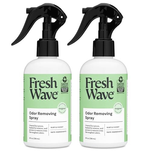 Fresh Wave Original Scent Odor Removing Spray, 8 fl. oz. | Pack of 2 | Odor Absorber for Home, Furniture, Fabrics & Trash | Safer Odor Relief - size: 1 Count (Pack of 2)